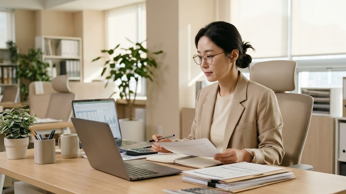 세무 회계 사무실 업무 공간 예시 이미지